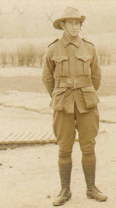 Enlistment photo of Private John 'Jack' Lancelot Andrews, aged 15.