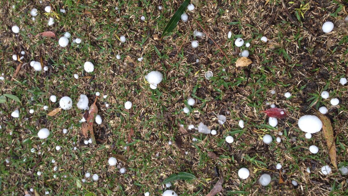 Hail could fall this afternoon.  File photo