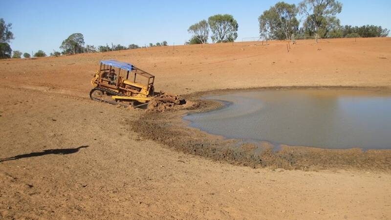 James Rogers at work on a property near Cobar. Picture: Jody Fraser