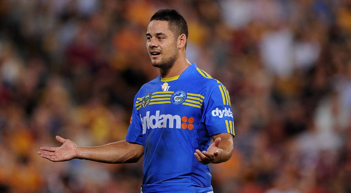 Parramatta's Jarryd Hayne. The Eels defeated the Broncos 25-18 on Brisbane turf in Round Five of the NRL. Picture: Getty Images