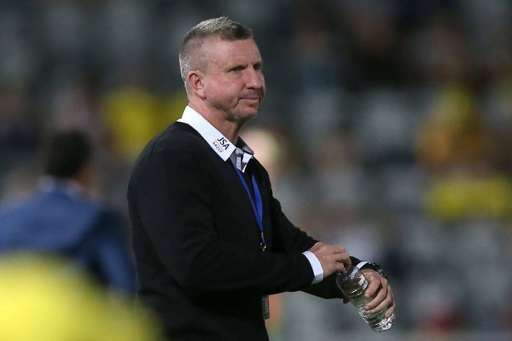 Seen better days: Newcastle Jets coach Mark Jones. Photo: Ashley Feder/Getty Images