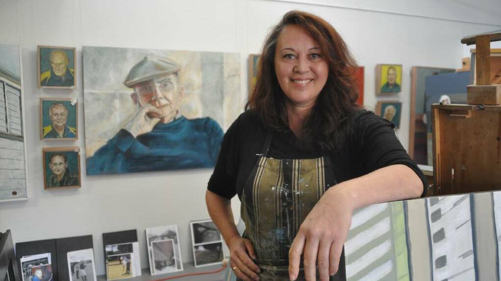 Artist Silvana WiRepa at the Top Hat Gallery in Wauchope which will open officially on Friday November 25.