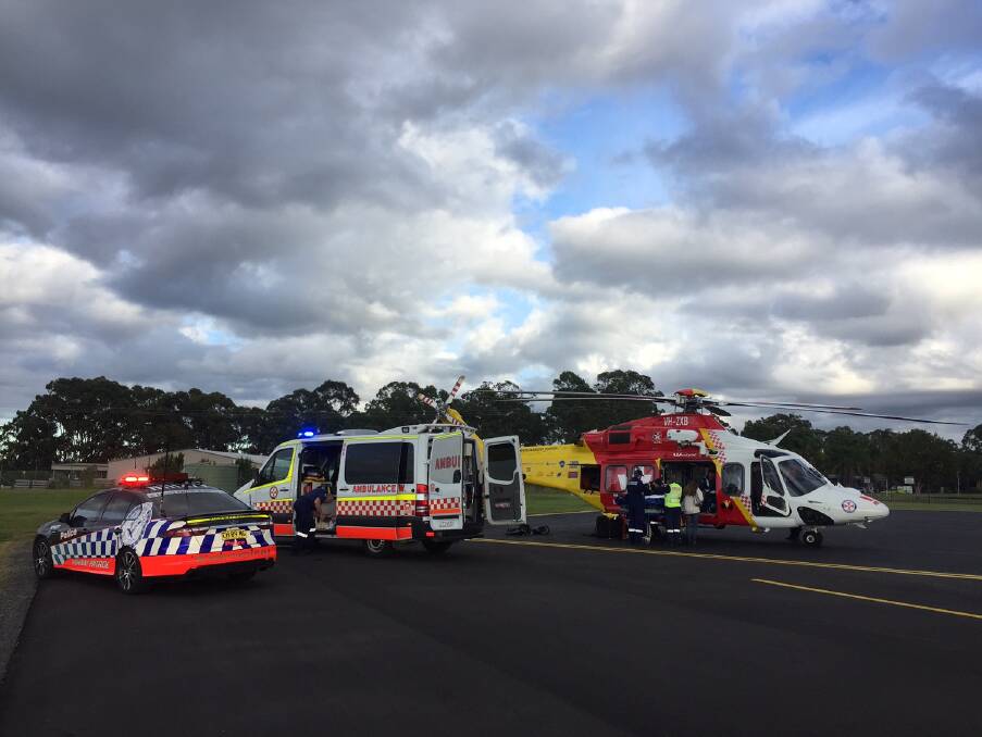 The Westpac Helicopter transported a 24 year old man to John Hunter Hospital following a motorcycle accident this morning.