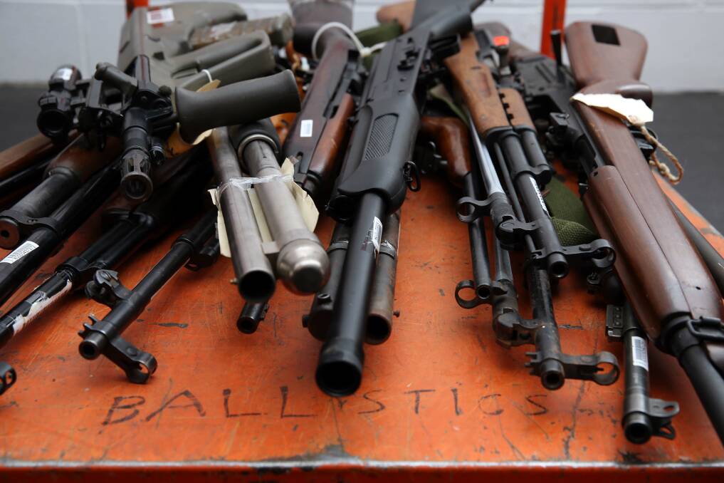 Surrendered: Nearly 10,000 firearms were handed in to police across NSW during the amnesty. Photo: Police Multimedia. 