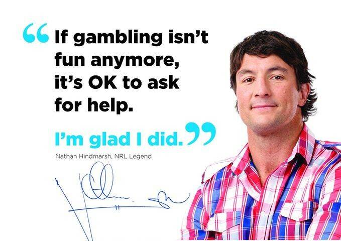 Speaking out: Former NRL player Nathan Hindmarsh will be in Taree on May 17 to raise awareness for the warning signs of gambling addiction.  