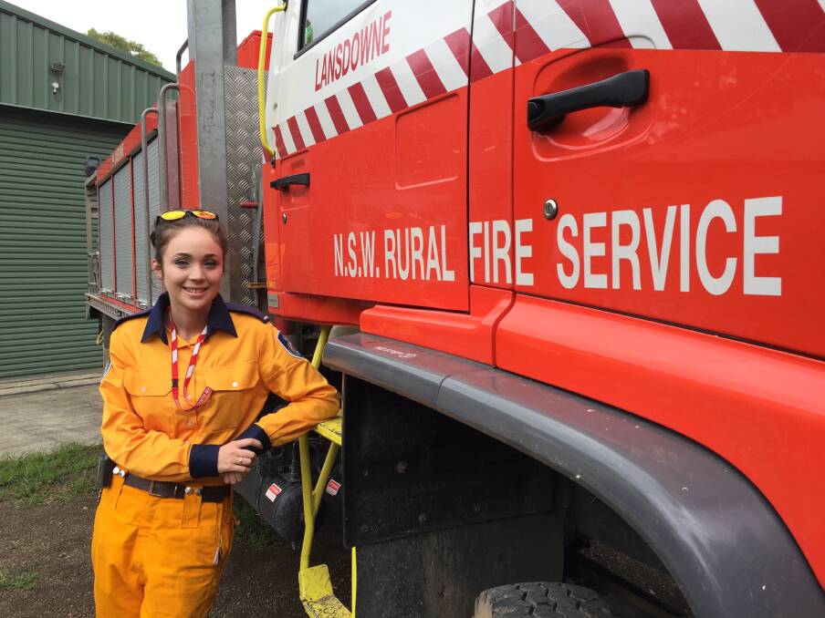 Wanting to help: Krambach RFS member Samantha Bartlett was inspired to join the Rural Fire Service following severe bushfires in the region several years ago.