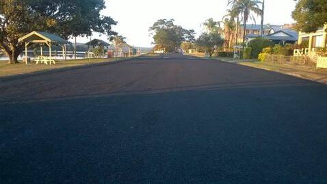 Mark improvement: River Street in Taree was one of the roads targeted as part of MidCoast Council's reseal program. Photo: MidCoast Council.