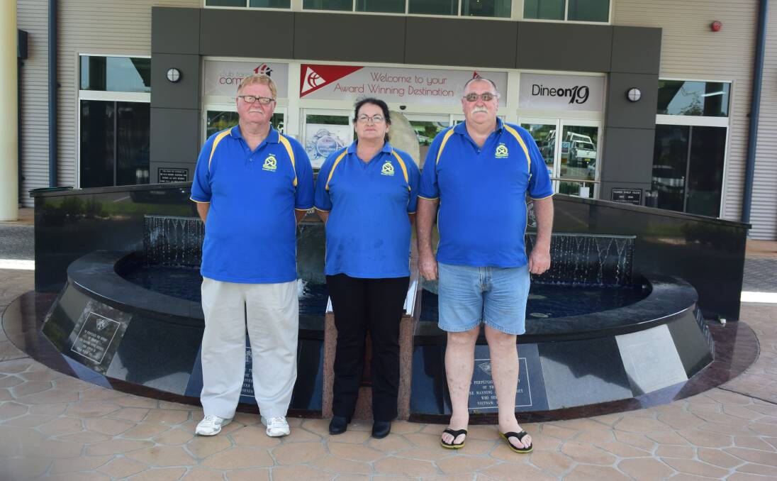 Supporting veterans: Clifford Fitness, Georgina Blanch and Ken Loftus from the Manning Valley 28 Army Cadet Unit have organised a 24 hour 'March-a-thon' to raise funds for homeless veterans.