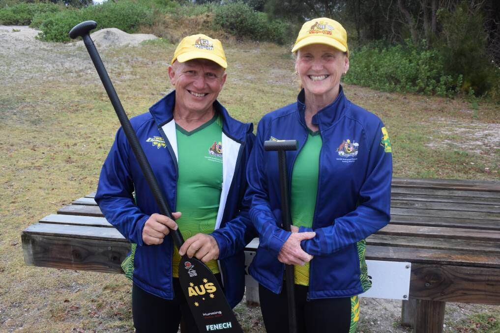 Taking on the world: Wendy will compete in the Senior B while Frank will feature in the Senior C squad at the International Dragon Boating Federation World Nations Championships. Photo: Rob Douglas.