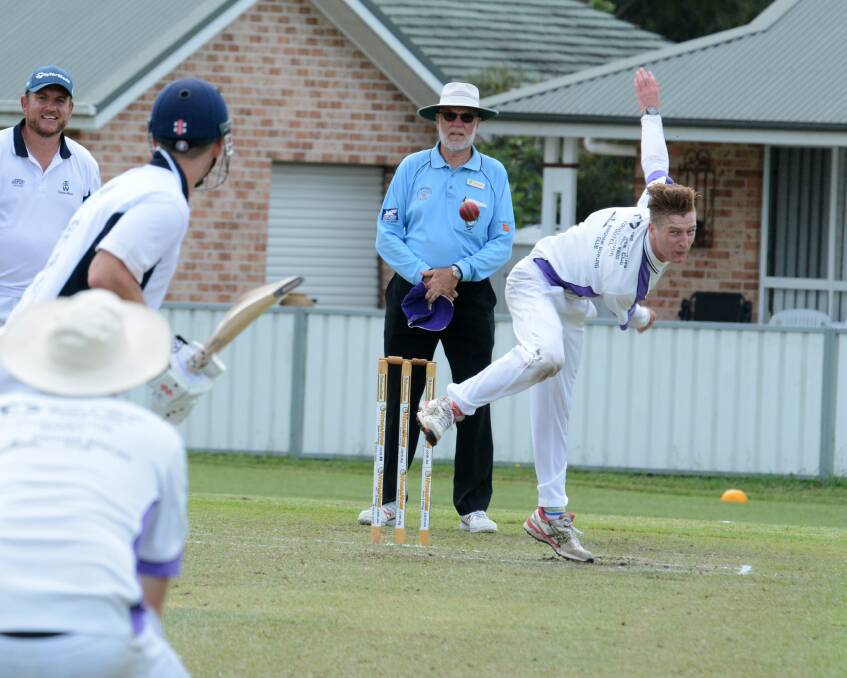 Prime form: United's Jordi Gilfillan continued his run of form for the side with another five wicket haul against Taree West. Photo: Scott Calvin.