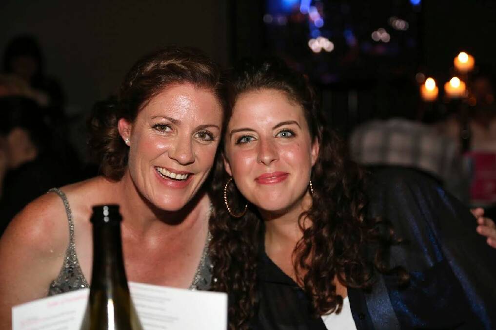 Katie Hardyman and Laura Zarb at the Australian Songwriters Association national songwriting awards.