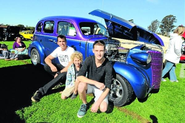 Troy, Elijah and Hamish Thompson, of Wauchope at the Weekend On Wheels