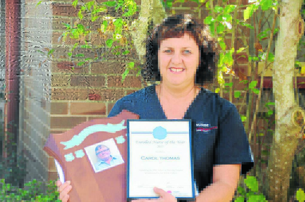 Enrolled nurse of the year: Carol Thomas, who also received the perpetual award in honour of the late Veronica Peters.