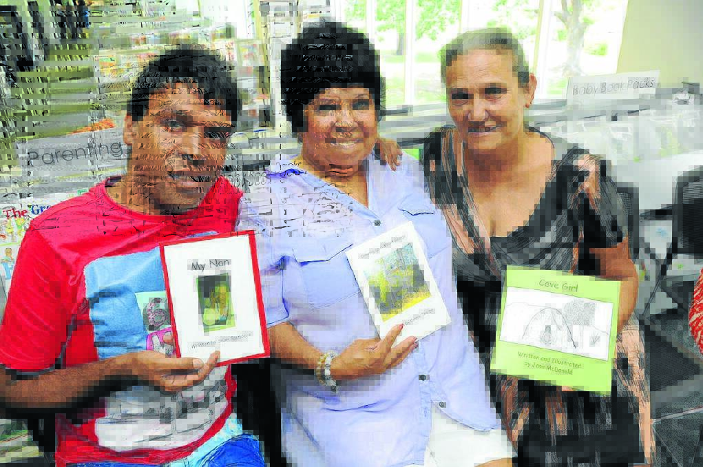 Sean Saunders, Connie Thorpe and Joan Russell with their stories.