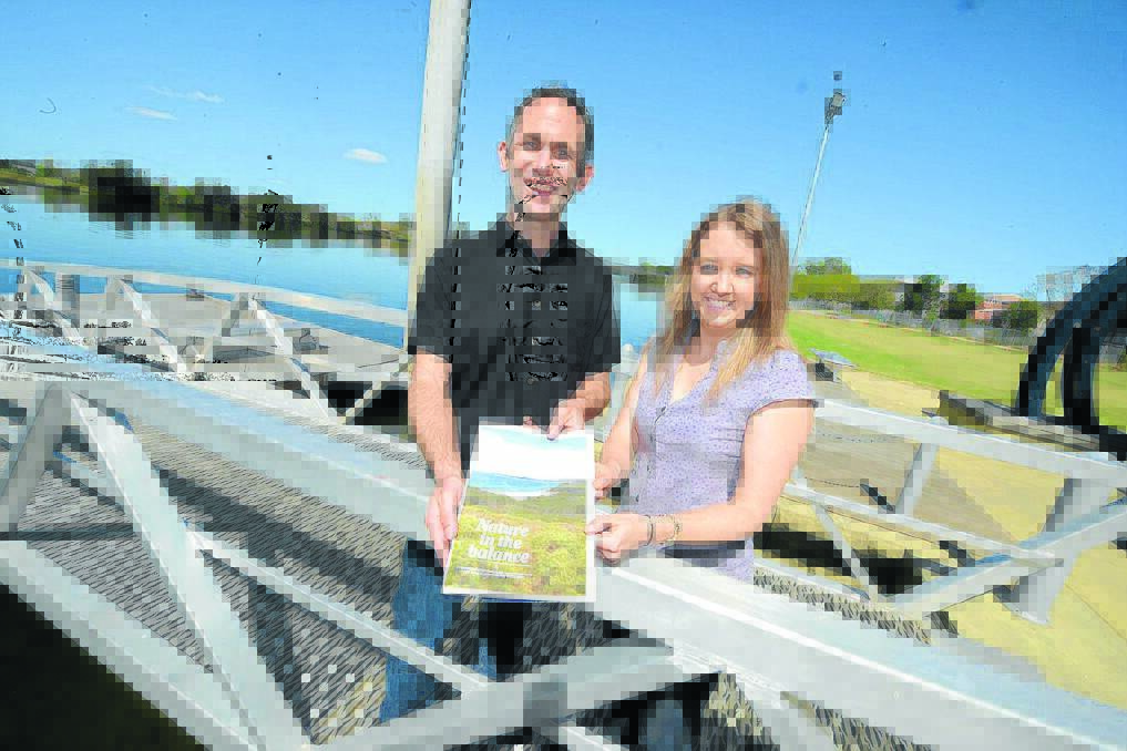 Nature Conservation Council chief executive officer Pepe Clarke and policy officer Cerin Loane in Taree this week to launch the council s report into the NSW Government's draft planning bill.