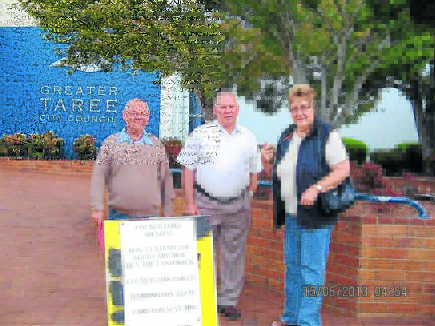 Members of Harrington Community Action Group - Anthony Perry, Bob Smith and Joan Hall.