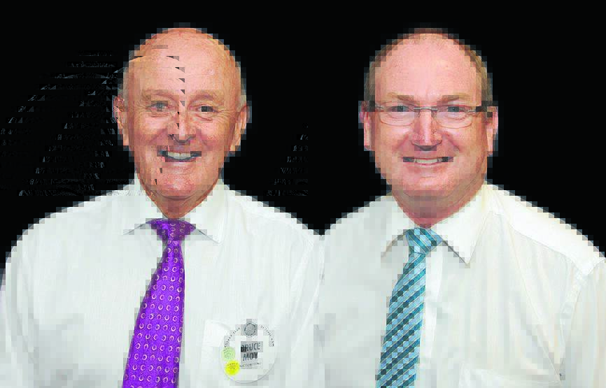 Man with a vision: Taree businessman, Graham Brown (right) pictured with Taree Rotarian Bruce Moy, is encouraging the community to present a better image for visitors.