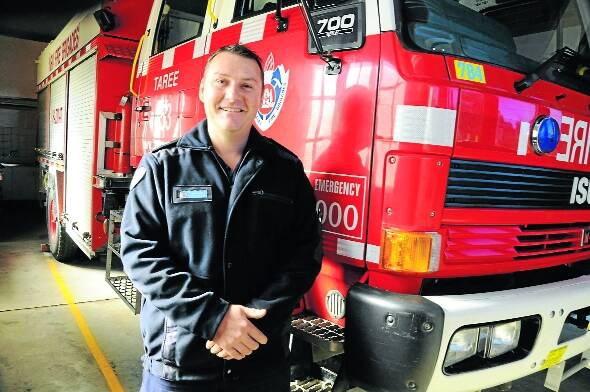 Taree's new fire station commander Shane Austin begins duties next month.