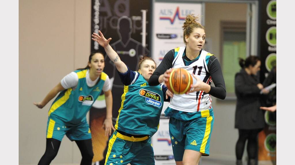 Australian Opals Basketball camp in  Ballarat. Cayla Francis. Picture Lachlan Bence  