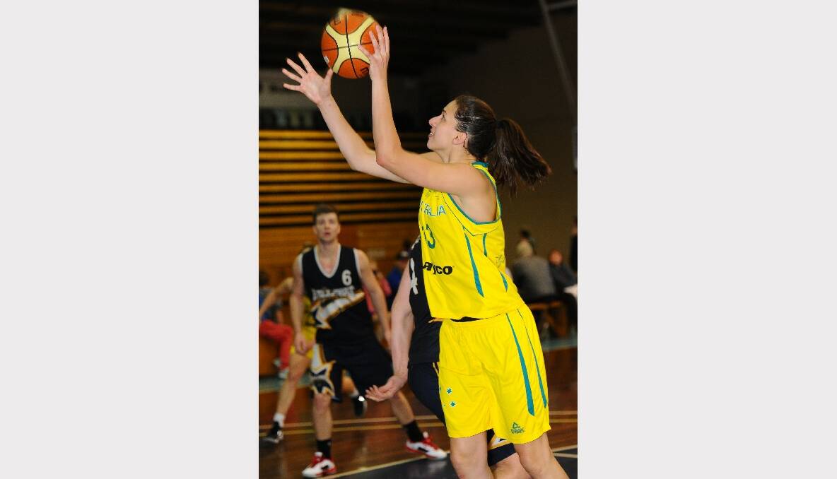 Australian Opals practice game against the Miners Big V youth championships team. Opals- Marianna Tolo. PICTURE: KATE HEALY.