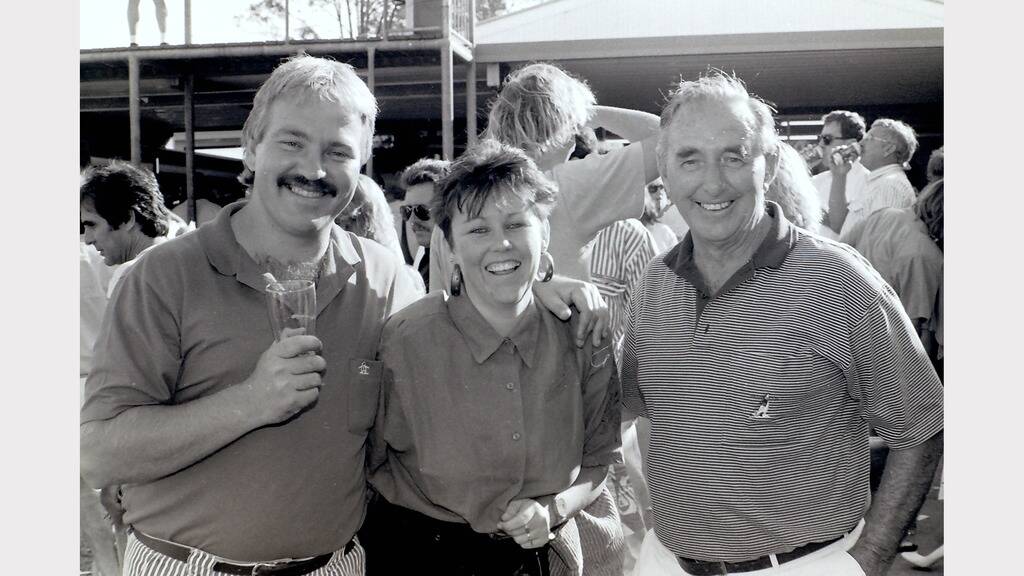 Throwback Thursday - 1991 Taree Melbourne Cup Meeting. Bill and Kerri Townes with Ken McDonald.