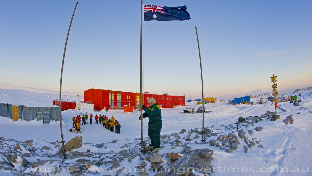 Coopernook Public School talks with Narelle Campbell who has completed two 12 month stints as general manager of Australian stations in Antarctica, Mawson and Casey.  Narelle also spent a year at Macquarie Island, half way between Tasmania and Antarctica, on a similar project with the Australian Antarctic Division.