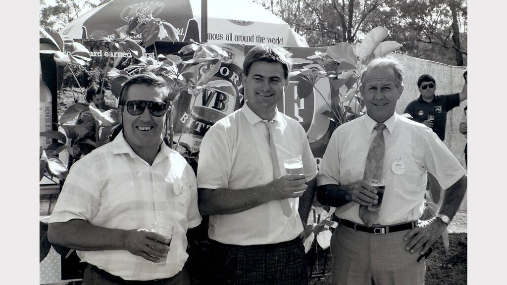 Throwback Thursday - 1991 Taree Melbourne Cup Meeting. Kevin Hardy, Shane Welsh and Ern Hinksman.