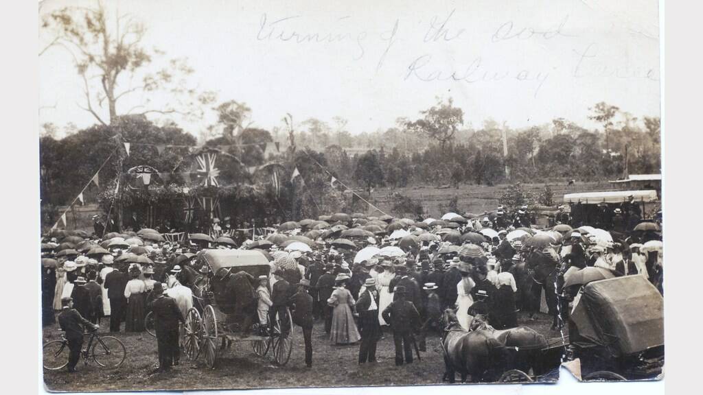 Turning of the first sod at Taree - Manning Valley Historical Society photo