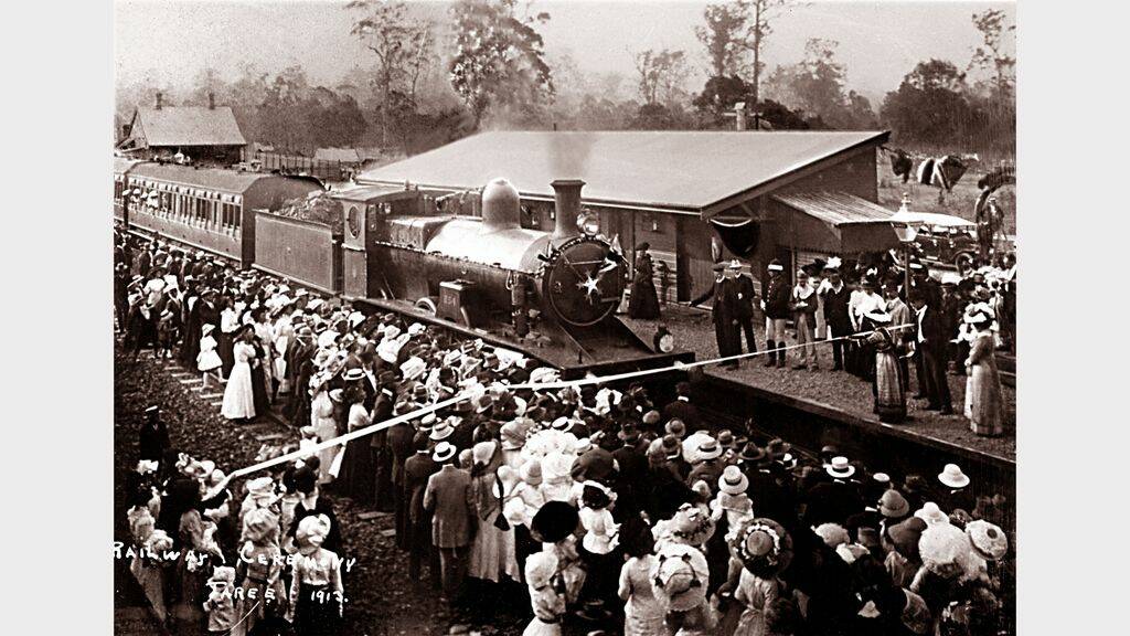 Well known Taree photographer, Alan Small provided this photo of the 1913 celebrations at Taree.