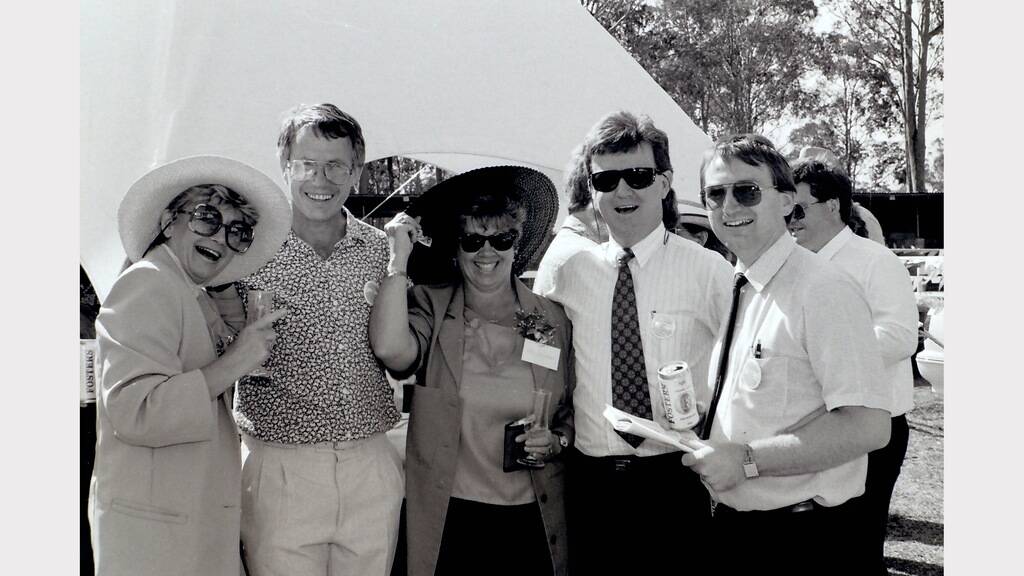 Throwback Thursday - 1991 Taree Melbourne Cup Meeting. Anne Gregory, Gary Gersbach, Kay Richards, Keith Jolly and Graham Brown.
