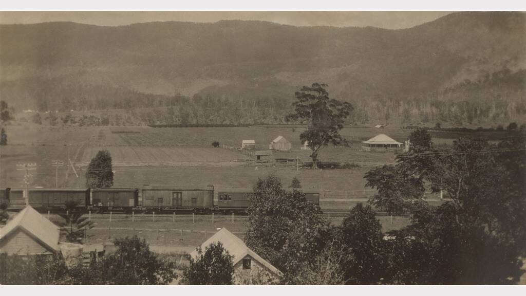 Rail siding at Mount George. Manning Valley Historical Society photo