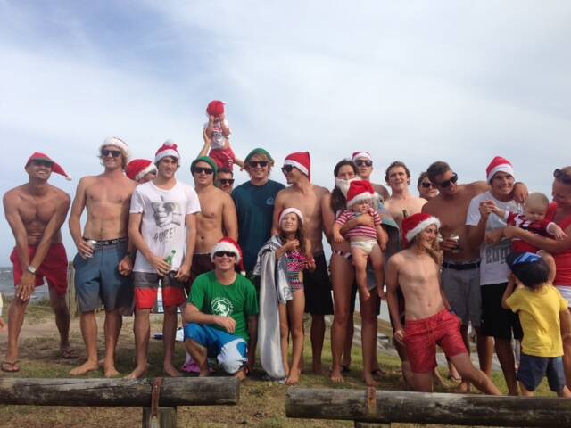 Surfing Santa's at Wallabi Point