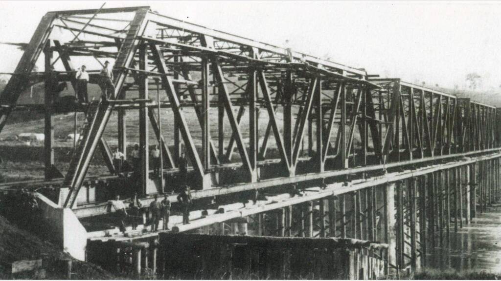 Washpool rail bridge at Mount George - Manning Valley Historical Society photo