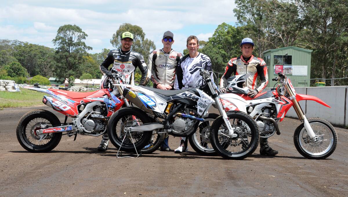 The Troy Bayliss Classic for 2014 was officially launched at Old Bar Roadside Circuit with some of the field using it as a trial run for the event. Local riders including Troy, Alex and Damian Cudlin and Josh Hook showed their skills on the track along with other big names Jason Crump, Mick Kirkness, Paul Caslick and more