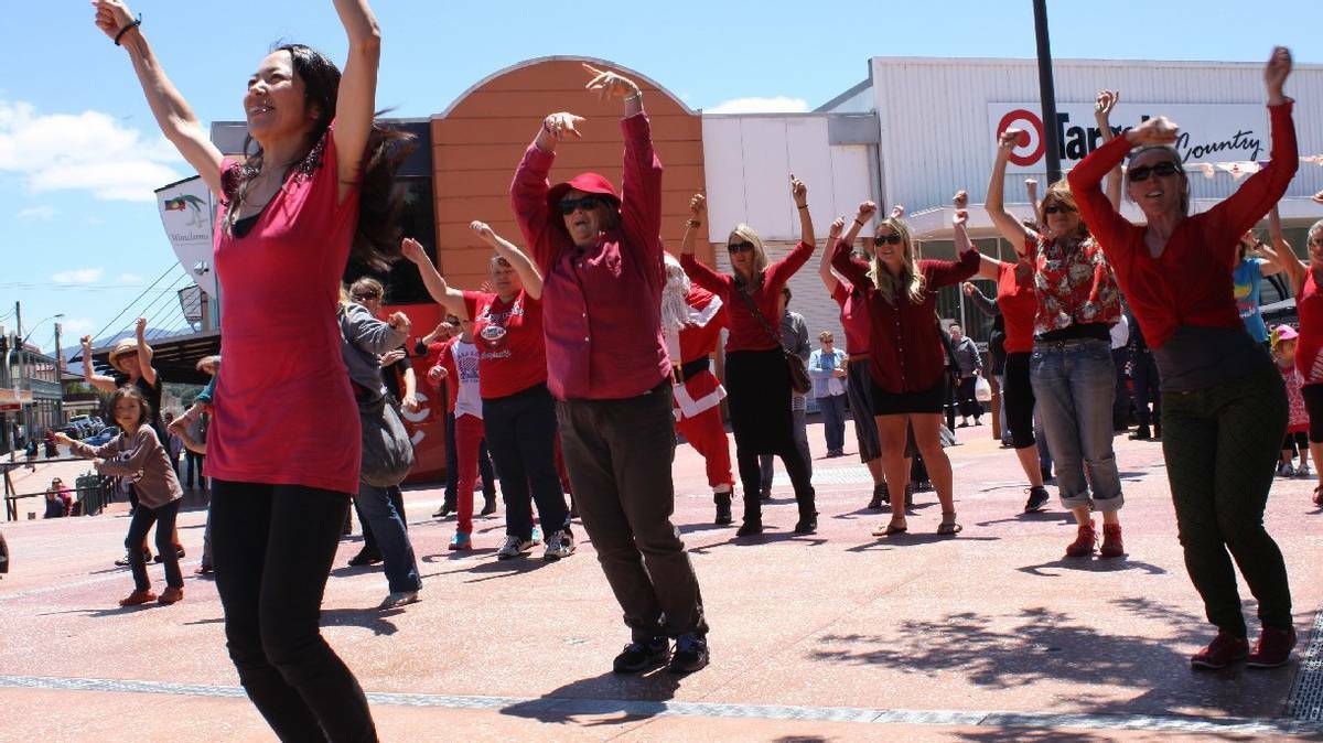 BEGA: A One Billion Rising flashmob dance takes over Littleton Gardens to speak out against violence against women.