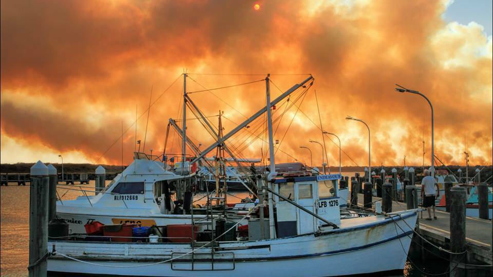 Fire and water. Pic: Brett Dolsen