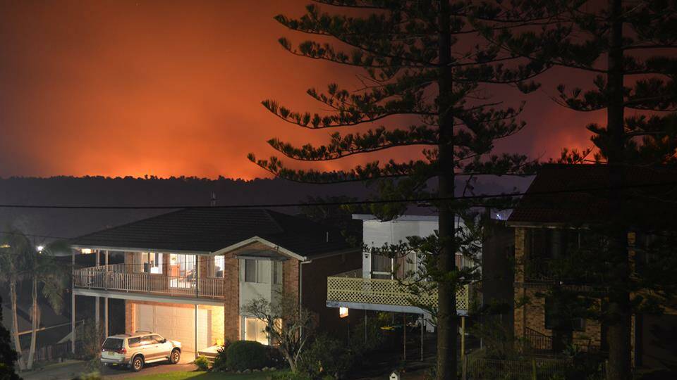 From Pilot Hill facing north about 10pm on Wednesday. Pic: Jai Singh