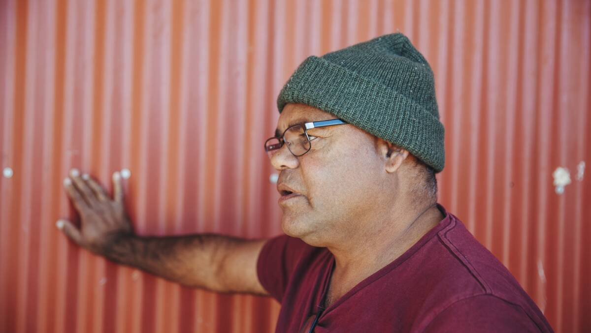 Uncle Owen Whyman, Barkindji elder and founder of the Indigenous Party at Wilcannia, NSW. Picture: Dion Georgopoulos
