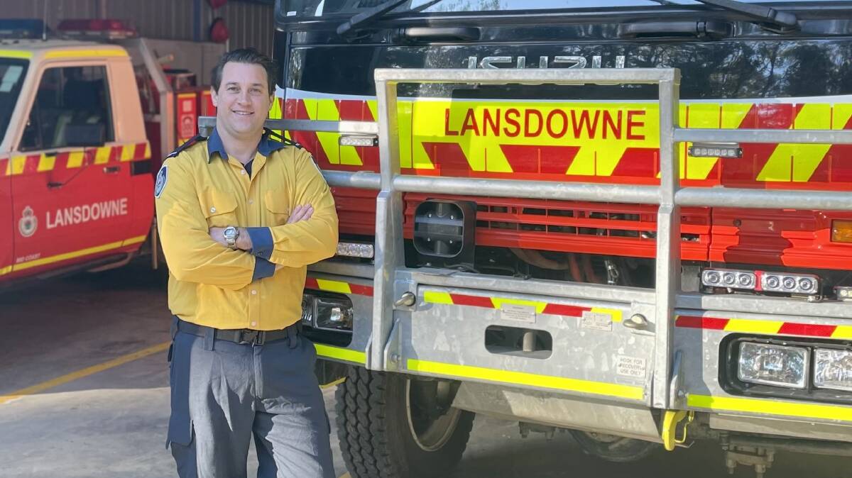 Lansdowne RFS member, Stuart Johnson is taking part in an international effort battling forest fires in Canada. Photo supplied. 