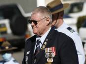 Taree RSL Sub-branch president Charlie Fisher at Wednesday's Korea Day service.
