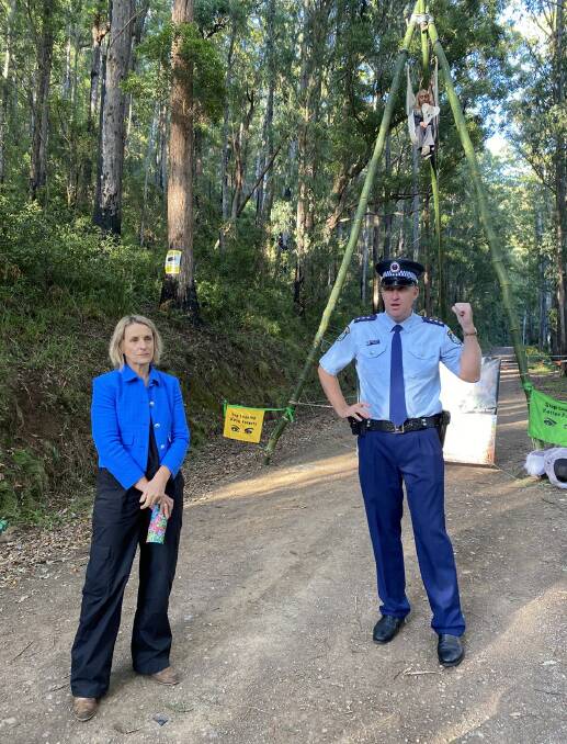 NSW Greens spokeswoman for Environment and Agriculture, Sue Higginson, at Bulga State Forest. 