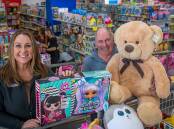 GIFT OF KINDNESS: Toyworld manager Brooke Colquhoun and owner Patrick Williams. Picture: Paul Scambler