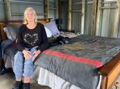WARM FEELING: Insulate Lismore helped Jeannette insulate a shed she has been living in since the floods.