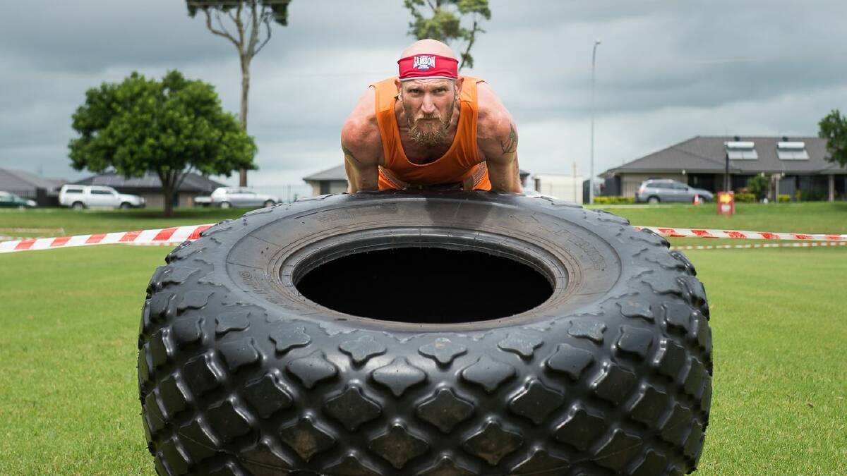 The 130kg truck tyre flip will be part of the Samson challenge 2024 on March 1-2. Picture by Samson Challenge