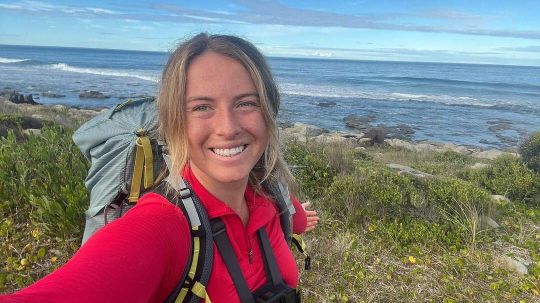 Bailey Seamer is 800 kilometres in to her more than 4000 kilometre hike along Australia's east coast. Picture: supplied