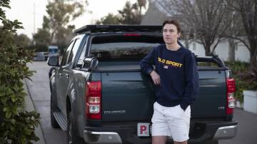 SPEED BUMP: P-plater Henry Freemantle, 17, says rules which prohibit novice drivers reaching the speed limit are dangerous for everyone on the road. Picture: Madeline Begley