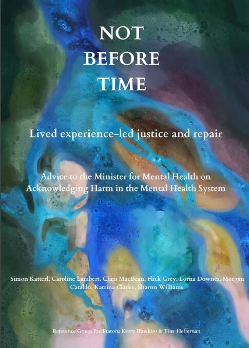 'Not Before Time' report was created with a reference group of people with lived experience, including family and carers. Picture by livedexperiencejustice