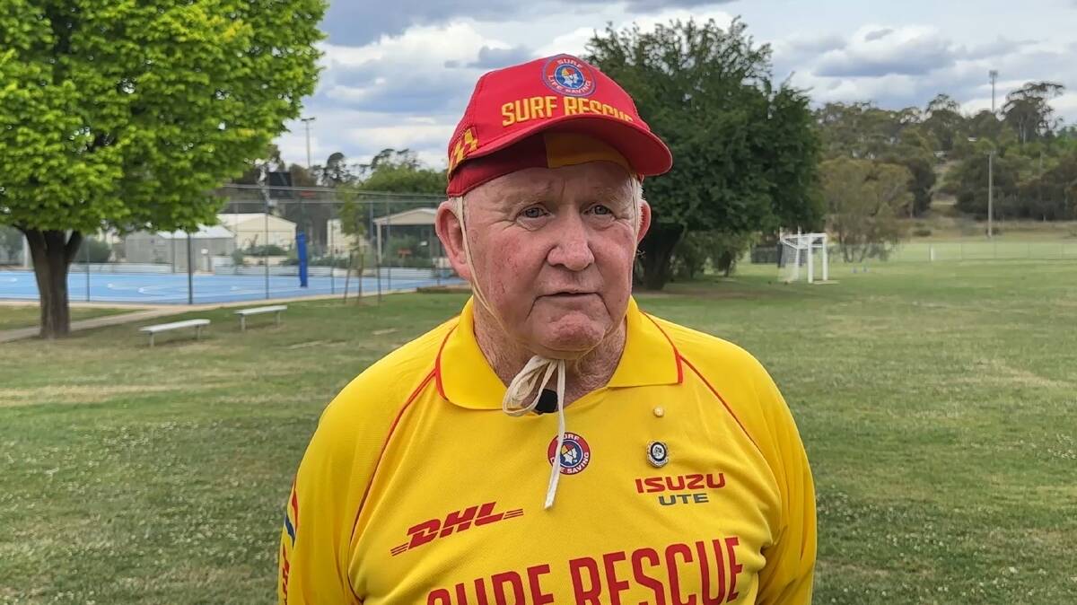 Chalkie Bob Smith travelled to the Central West of NSW as part of Surf Life Saving NSW's Beach to Bush program. Picture supplied