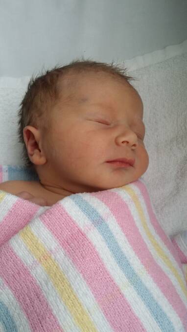 New arrival: Arabella Mary Minns was born on July 15.