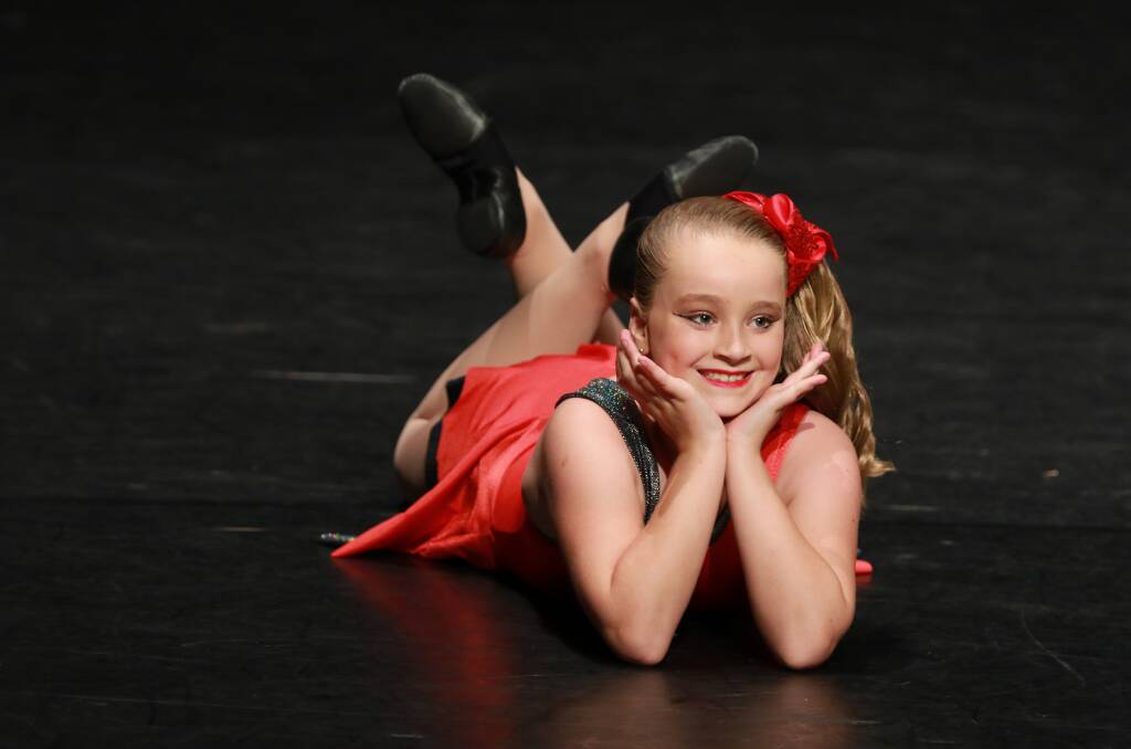 Jazz: Amelia Gale from Taree received first place in Section 410e Novice – Jazz Solo eight years and under. Photo: Scott Calvin/Carl Muxlow.